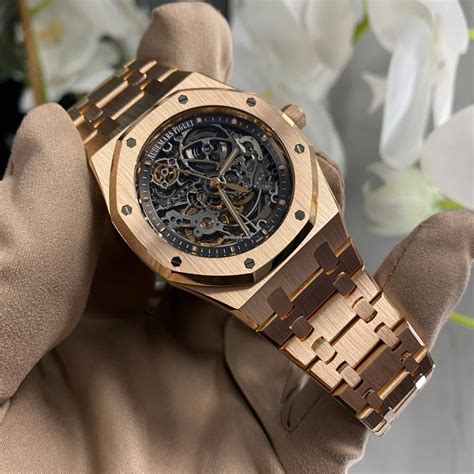 audemars piguet royal oak rose gold automatic|Audemars Piguet used royal oak.